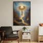 Guardian of the Celestial Pass, Christmas Canvas Painting, Xmas Wall Art Decor - Christmas Poster Gift For Angel Lovers