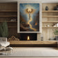 Guardian of the Celestial Pass, Christmas Canvas Painting, Xmas Wall Art Decor - Christmas Poster Gift For Angel Lovers
