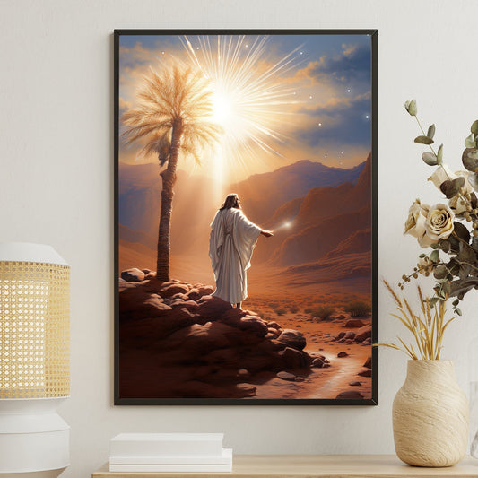 Mystical Desert Prophet, Christmas Canvas Painting, Xmas Wall Art Decor - Christmas Poster Gift