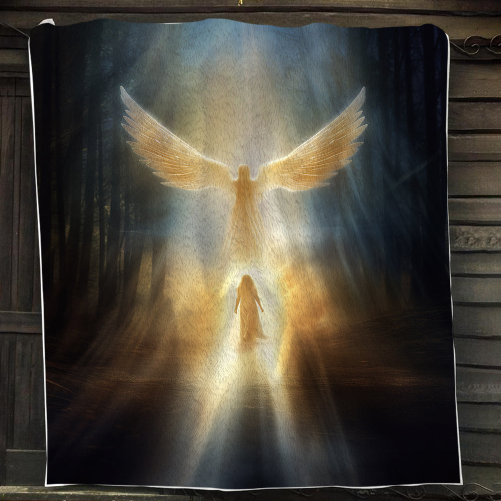 The Phoenix's Ascension Christmas, Angel Xmas Fleece Blanket & Sherpa Blanket Gift