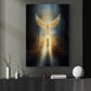 Divine Nativity Light of the World, Christmas Canvas Painting, Xmas Wall Art Decor - Christmas Poster Gift For Angel Lovers