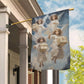 Angelic Messengers Of Festive Joy Christmas, Angel Xmas Garden Flag & House Flag Gift