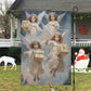 Angelic Messengers Of Festive Joy Christmas, Angel Xmas Garden Flag & House Flag Gift