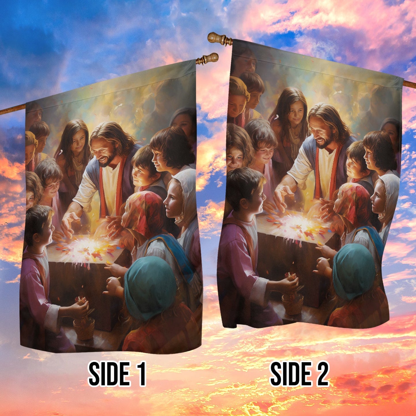 Moments Of Wonder Unity Faith Christmas, Jesus Xmas Garden Flag & House Flag Gift