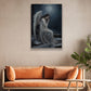 Lunar Lament The Angel's Midnight Solace, Christmas Canvas Painting, Xmas Wall Art Decor - Christmas Poster Gift For Angel Lovers