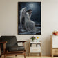 Lunar Lament The Angel's Midnight Solace, Christmas Canvas Painting, Xmas Wall Art Decor - Christmas Poster Gift For Angel Lovers