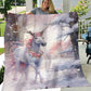 Cute Horse In The Forest Christmas, Horse Xmas Fleece Blanket & Sherpa Blanket Gift