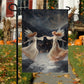 Couple Angel Dancing Christmas, Angel Xmas Garden Flag & House Flag Gift