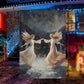 Couple Angel Dancing Christmas, Angel Xmas Garden Flag & House Flag Gift