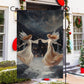 Couple Angel Dancing Christmas, Angel Xmas Garden Flag & House Flag Gift