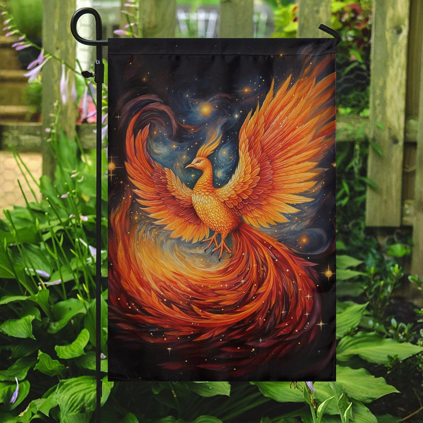 Phoenix Spreads Its Wings Christmas, Phoenix Xmas Garden Flag & House Flag Gift