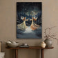Dance of the Celestial Guardians Midnight Serenade, Christmas Canvas Painting, Xmas Wall Art Decor - Christmas Poster Gift For Angel Lovers