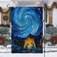 Starry Night Of Blessings Christmas, Christians Xmas Garden Flag & House Flag Gift