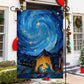 Starry Night Of Blessings Christmas, Christians Xmas Garden Flag & House Flag Gift