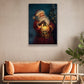 Guiding Light Santa's Midnight Journey Christmas Canvas Painting, Xmas Wall Art Decor - Santa Claus Poster Gift