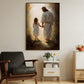 Guiding Path A Journey of Faith and Trust Christmas Canvas Painting, Xmas Wall Art Decor - Jesus Poster Gift