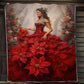 Princess In The Red Dress, Princess Christmas Fleece Blanket & Sherpa Blanket Gift