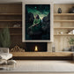 Meditation Under the Celestial Skies Jesus Canvas Painting, Christ Xmas Wall Art Decor - Christmas Poster Gift