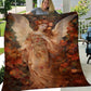 Peaceful Angel Around Flowers Christmas, Angel Xmas Fleece Blanket & Sherpa Blanket Gift