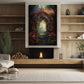 Gateway to the Enchanted Realm Christmas Canvas Painting, Xmas Wall Art Decor - Christmas Poster Gift
