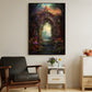 Gateway to the Enchanted Realm Christmas Canvas Painting, Xmas Wall Art Decor - Christmas Poster Gift