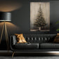 Rustic Christmas Charm, Christmas Canvas Painting, Xmas Wall Art Decor - Christmas Poster Gift