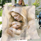 Virgin Mary And Baby Jesus Christmas, Nativity Christians Xmas Fleece Blanket & Sherpa Blanket Gift