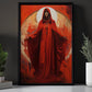 Empress of Crimson Dawn, Christmas Canvas Painting, Xmas Wall Art Decor - Christmas Poster Gift