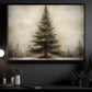 Solitary Winter Sentinel Christmas Tree, Canvas Painting, Xmas Wall Art Decor - Christmas Poster Gift