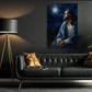 Contemplation Under The Starry Sky., Jesus Christian Canvas Painting, Xmas Wall Art Decor - Christmas Poster Gift