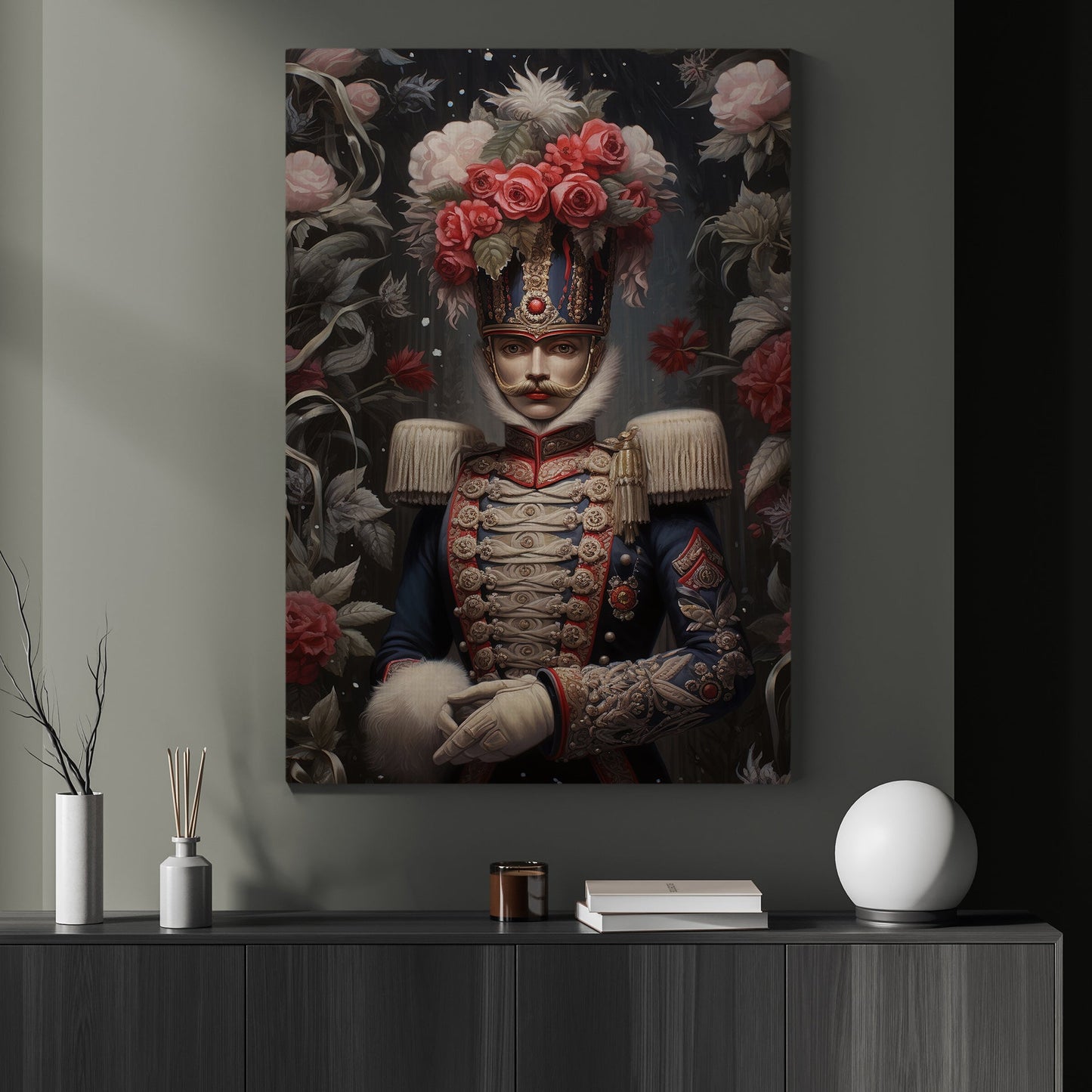 A Portrait Of The Nutcracker, Nutcracker Canvas Painting, Wall Art Decor - Poster Gift For Nutcracker Lovers