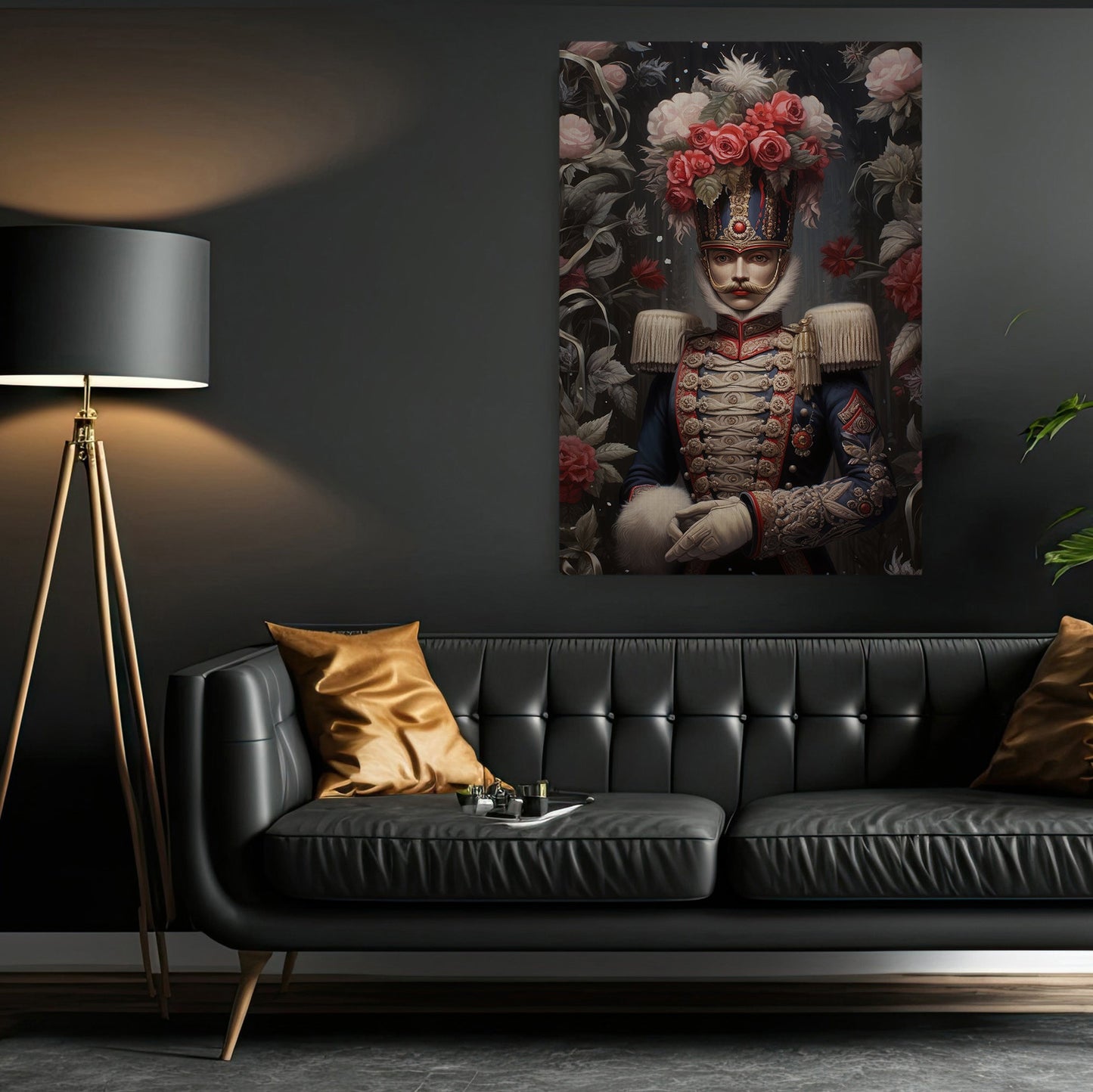 A Portrait Of The Nutcracker, Nutcracker Canvas Painting, Wall Art Decor - Poster Gift For Nutcracker Lovers