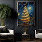 The Starry Night Christmas Tree Canvas Painting, Van Gogh Xmas Wall Art Decor - Christmas Poster Gift