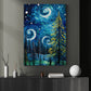 Starry Night Christmas Tree In The Forest Canvas Painting, Van Gogh Xmas Wall Art Decor - Christmas Poster Gift