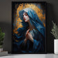 Divine Grace in Solemn Prayer, Virgin Mary Canvas Painting, Xmas Wall Art Decor - Christmas Poster Gift