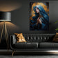 Divine Grace in Solemn Prayer, Virgin Mary Canvas Painting, Xmas Wall Art Decor - Christmas Poster Gift