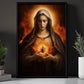 Eternal Love's Divine Embrace, Virgin Mary Canvas Painting, Xmas Wall Art Decor - Christmas Poster Gift