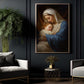 Mother's Embrace of Holy Innocence, Virgin Mary Canvas Painting, Xmas Wall Art Decor - Christmas Poster Gift