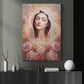 Seraphic Rose of Mystic Contemplation, Virgin Mary Canvas Painting, Xmas Wall Art Decor - Christmas Poster Gift