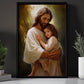 Embrace of Eternal Love, Jesus Christian Canvas Painting, Xmas Wall Art Decor - Christmas Poster Gift