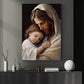 Serenity in Sacred Arms, Jesus Christian Canvas Painting, Xmas Wall Art Decor - Christmas Poster Gift