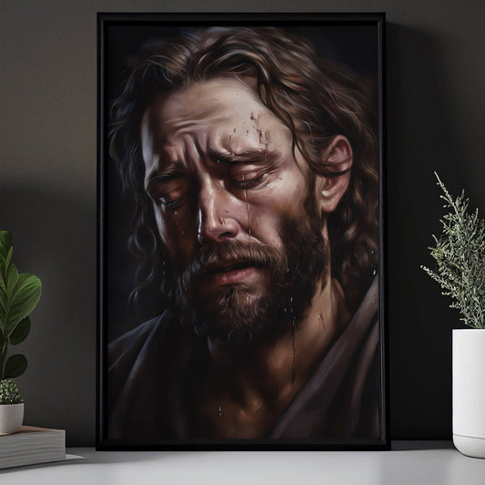 Echoes of Silent Prayers, Jesus Christian Canvas Painting, Xmas Wall Art Decor - Christmas Poster Gift