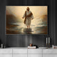 Serene Water Miracle, Jesus Christian Canvas Painting, Xmas Wall Art Decor - Christmas Poster Gift