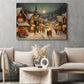 Enchanted Evening Village, Canvas Painting, Xmas Wall Art Decor - Christmas Poster Gift