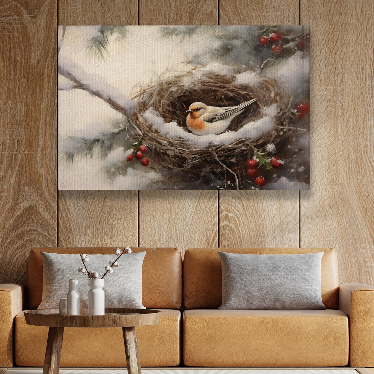 The Peace Of The Bird, Bird Canvas Painting, Wall Art Decor - Bird Poster Gift