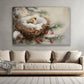 The Peace Of Birds In Their Nests, Bird Canvas Painting, Wall Art Decor - Bird Poster Gift