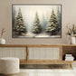 Christmas Tree On Winter, Christmas Tree Canvas Painting, Xmas Wall Art Decor - Christmas Poster Gift