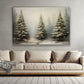 Christmas Tree On Winter, Christmas Tree Canvas Painting, Xmas Wall Art Decor - Christmas Poster Gift