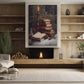 The Books Are Stacked On Top Of Each Other, Book Canvas Painting, Wall Art Decor - Poster Gift For Book Lovers