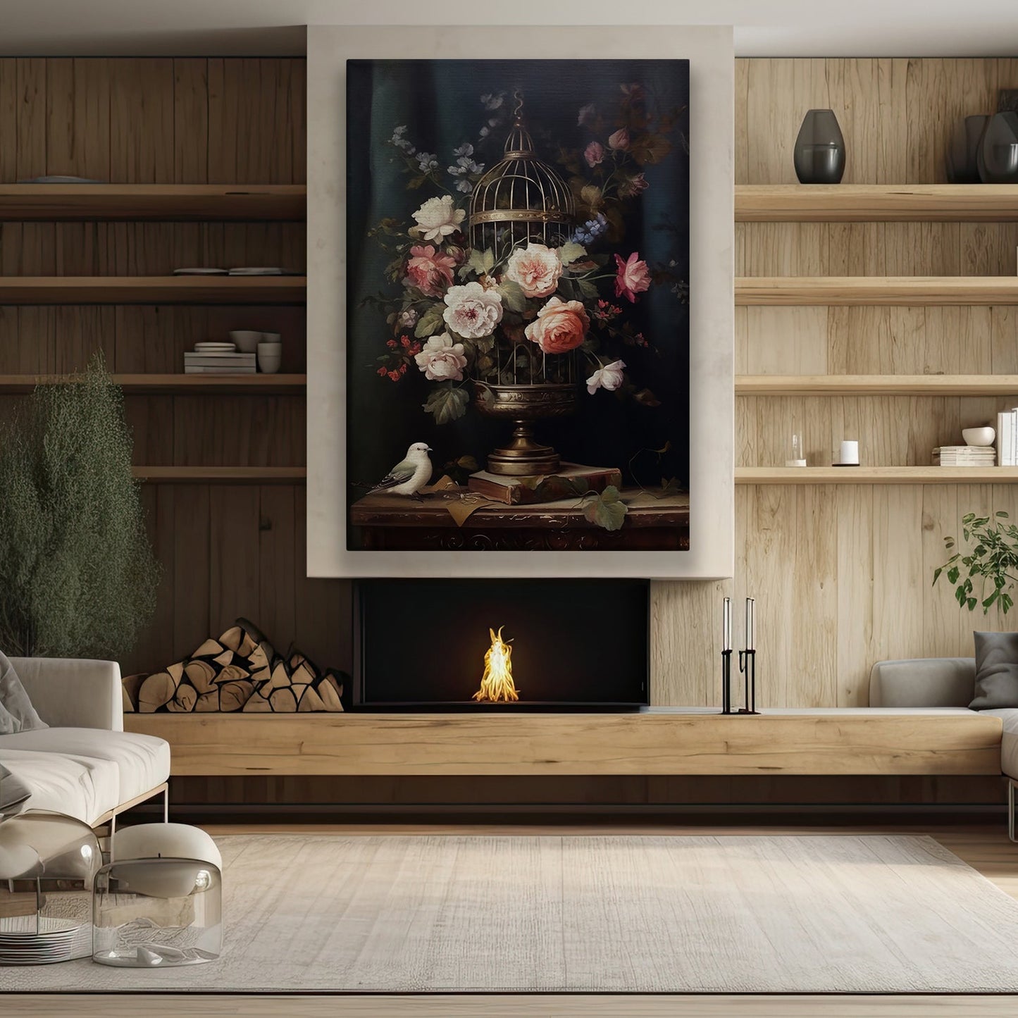 Melodies Of Freedom And Blossom, Flowers Canvas Painting, Wall Art Decor - Poster Gift For Garden Flower Lovers